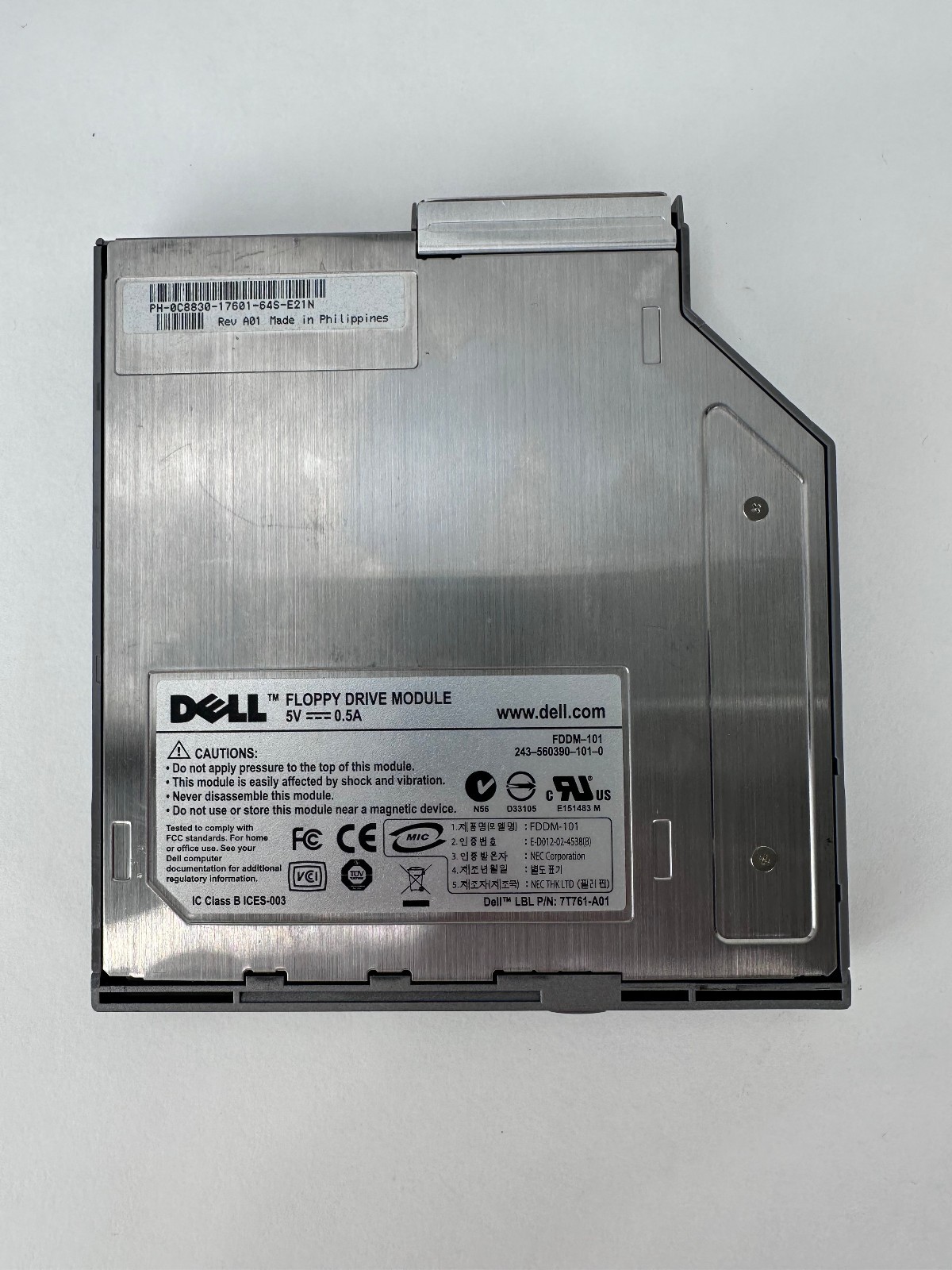 NEW Dell Laptop 3.5" Floppy Disk Drive Module FDDM-101