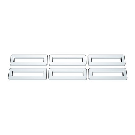 United Pacific 41001 Indicator Label Trim Plastic, Chrome, Fo for Freightliner