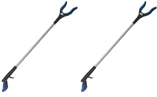Ettore 49036 32" Grip'n Grab Mobility Pickup Tool Grabber Reacher - Pack of 2
