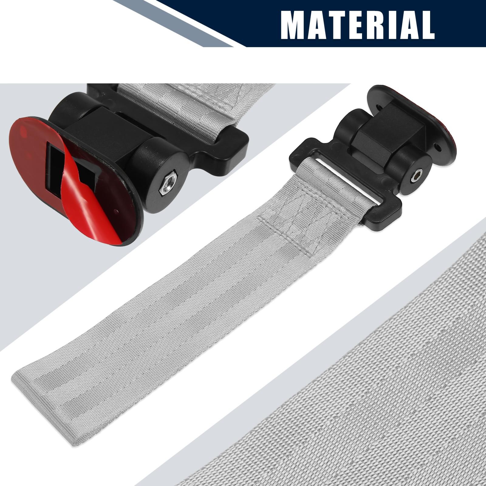 Universale Paraurti Rimorchio Cinghia Traino Cintura per Auto Decorativa Grigio