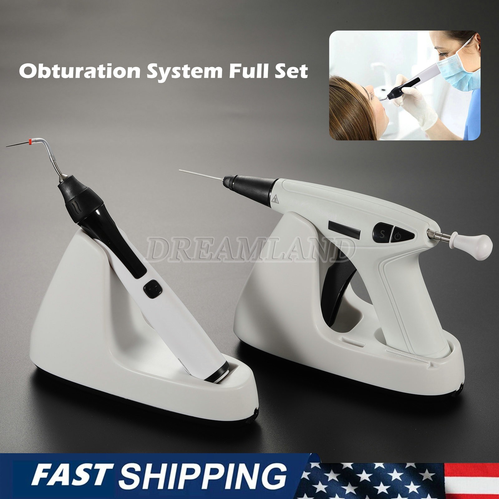 Dental Endo Gutta Percha Obturation Heated Pen Gun System ||FAST SHIP||