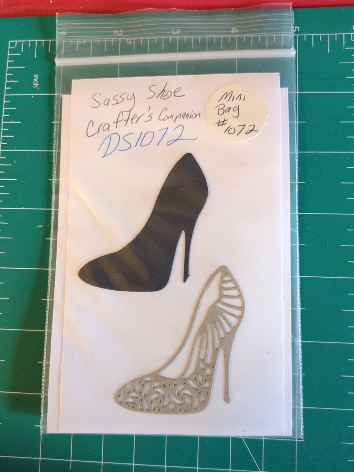 Used Thin Metal Die Cut Tool Sizzix 1072 Crafter's Companion Stiletto Sassy Shoe