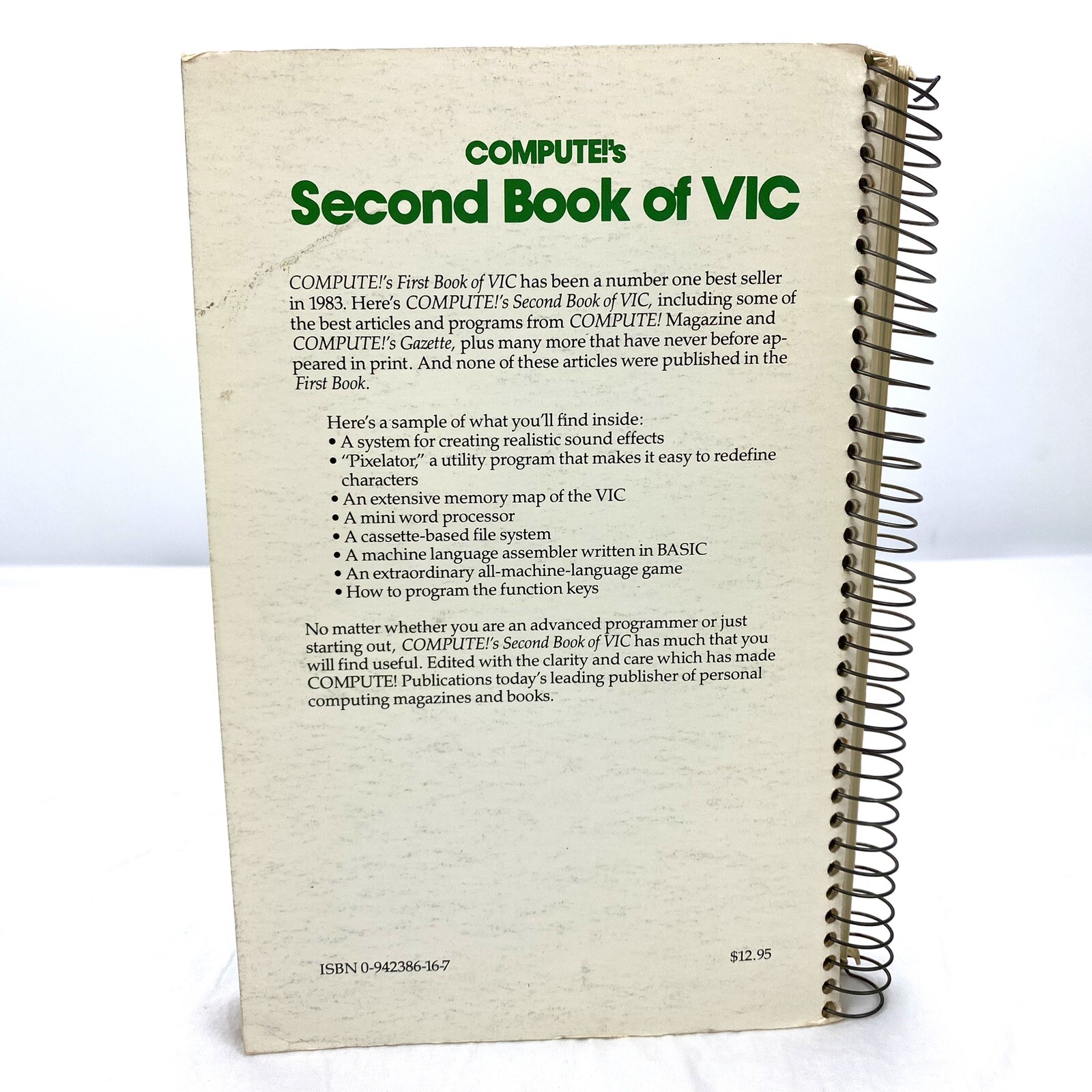 VIC 2 Book COMPUTE! Second Book of VIC Information for the VIC-20 Computer