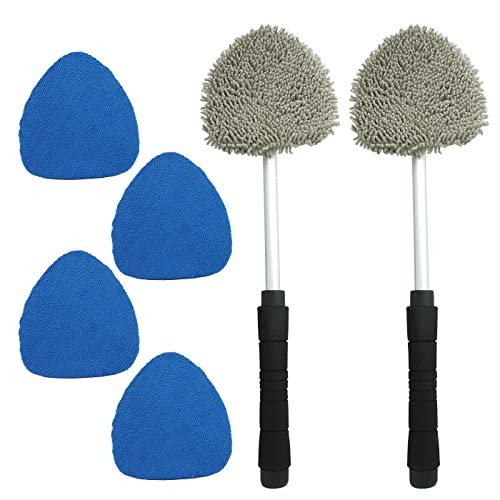 Car Windshield Cleaning Tool, Car Inside Window Cleaner Tool with 19 inch-2pc