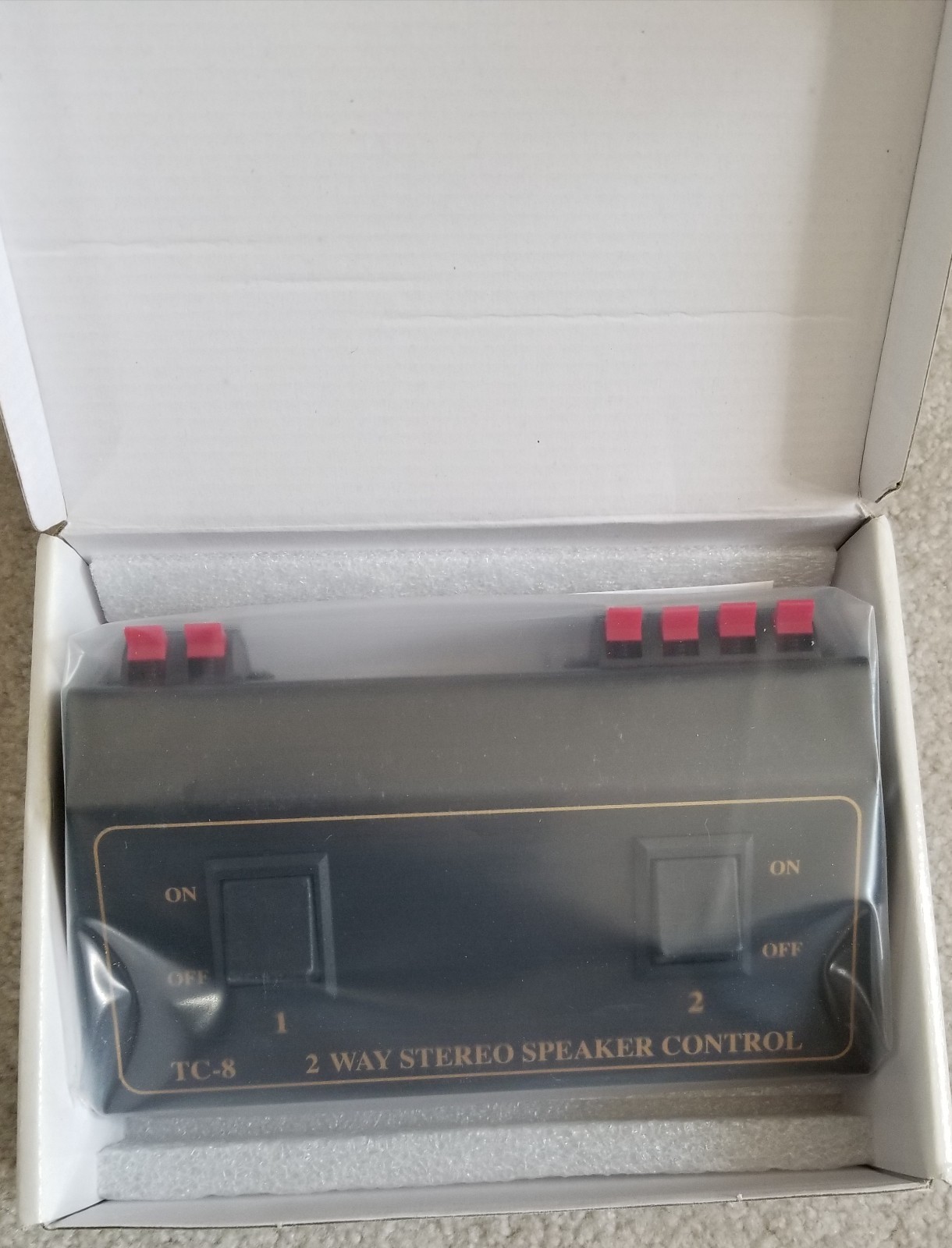 TC-8 Way Stereo Speaker Control 6 3/4"×4 1/4"
