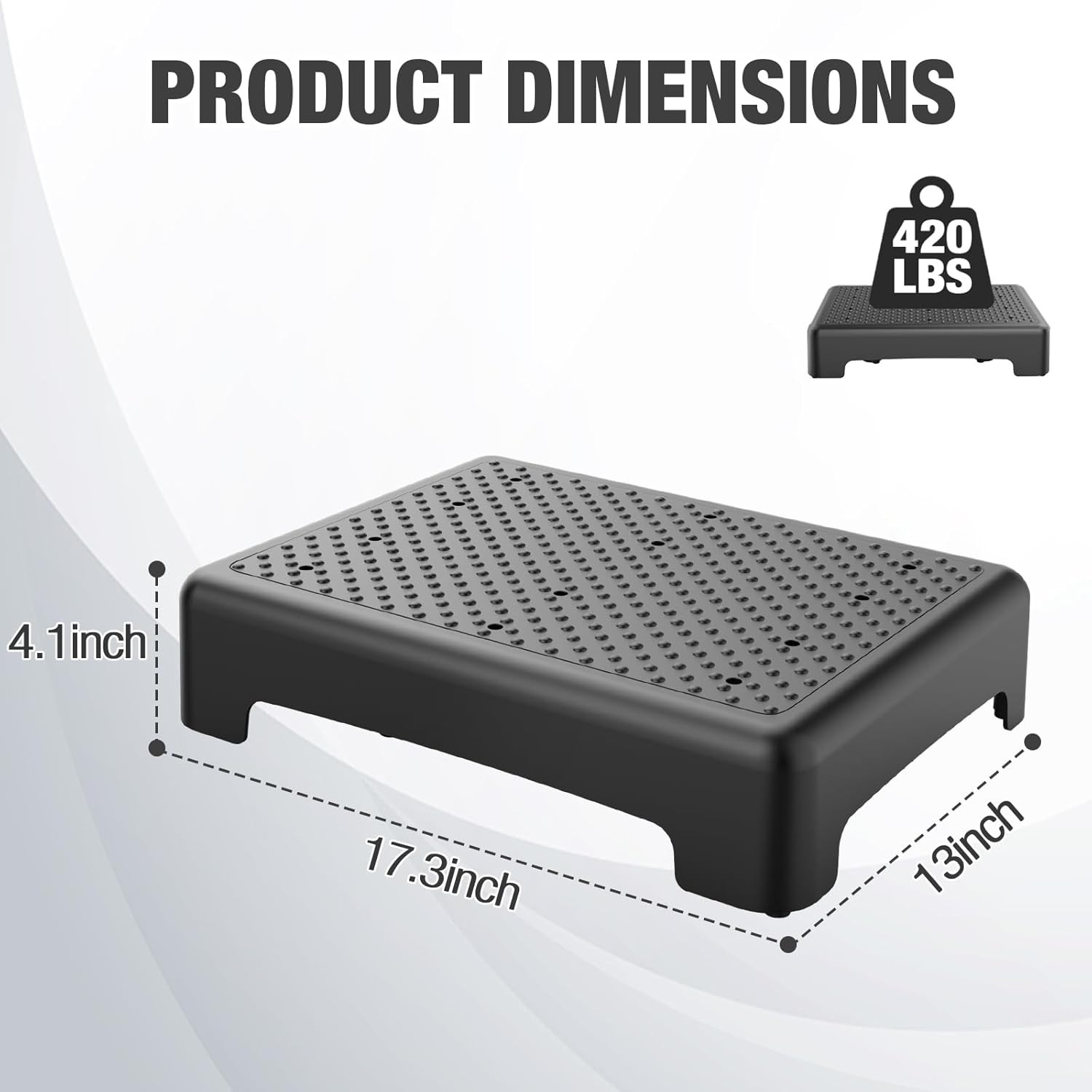 Mobility Step Stool for Adults & Seniors - Non-Slip Platform Indoor