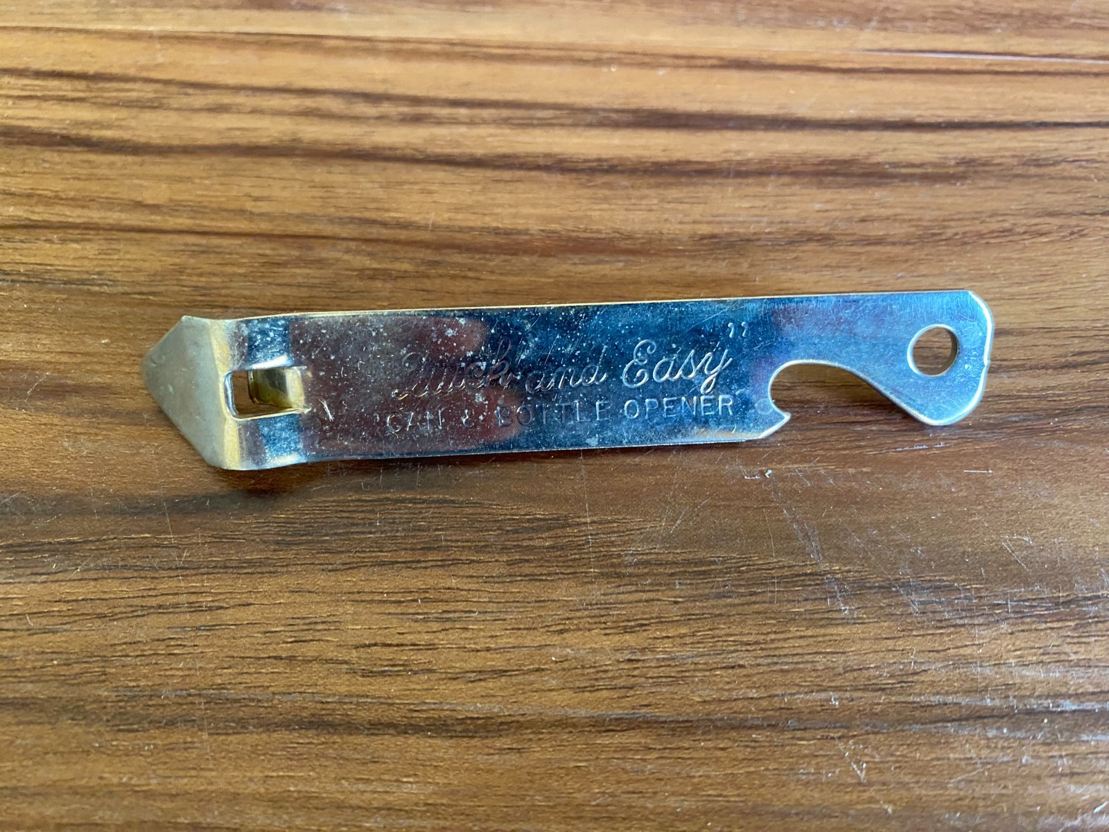 Vtg Vaughan Luck And Easy Can And Bottle Opener 4.75 Inches