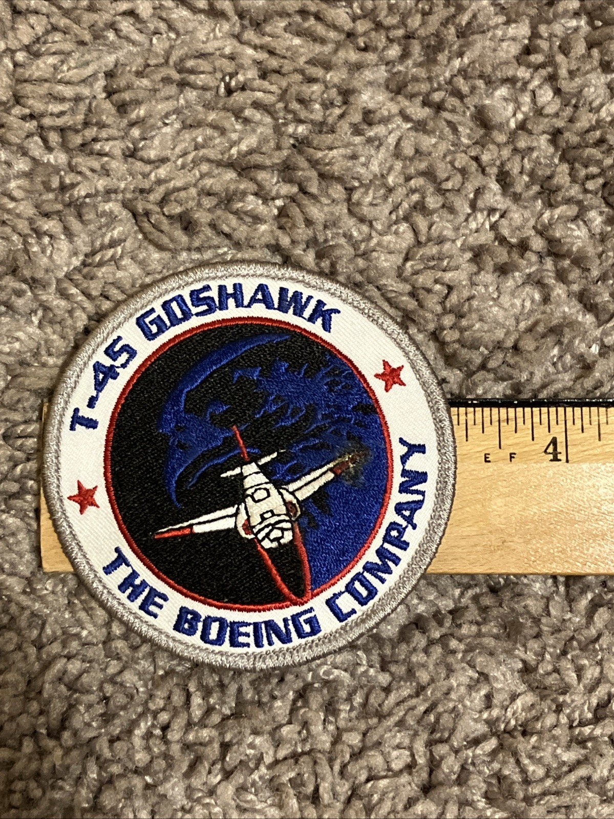 Boeing T-45 GOSHAWK US Navy USMC Aviator Training Squadron Jacket Patch 3-1/4”