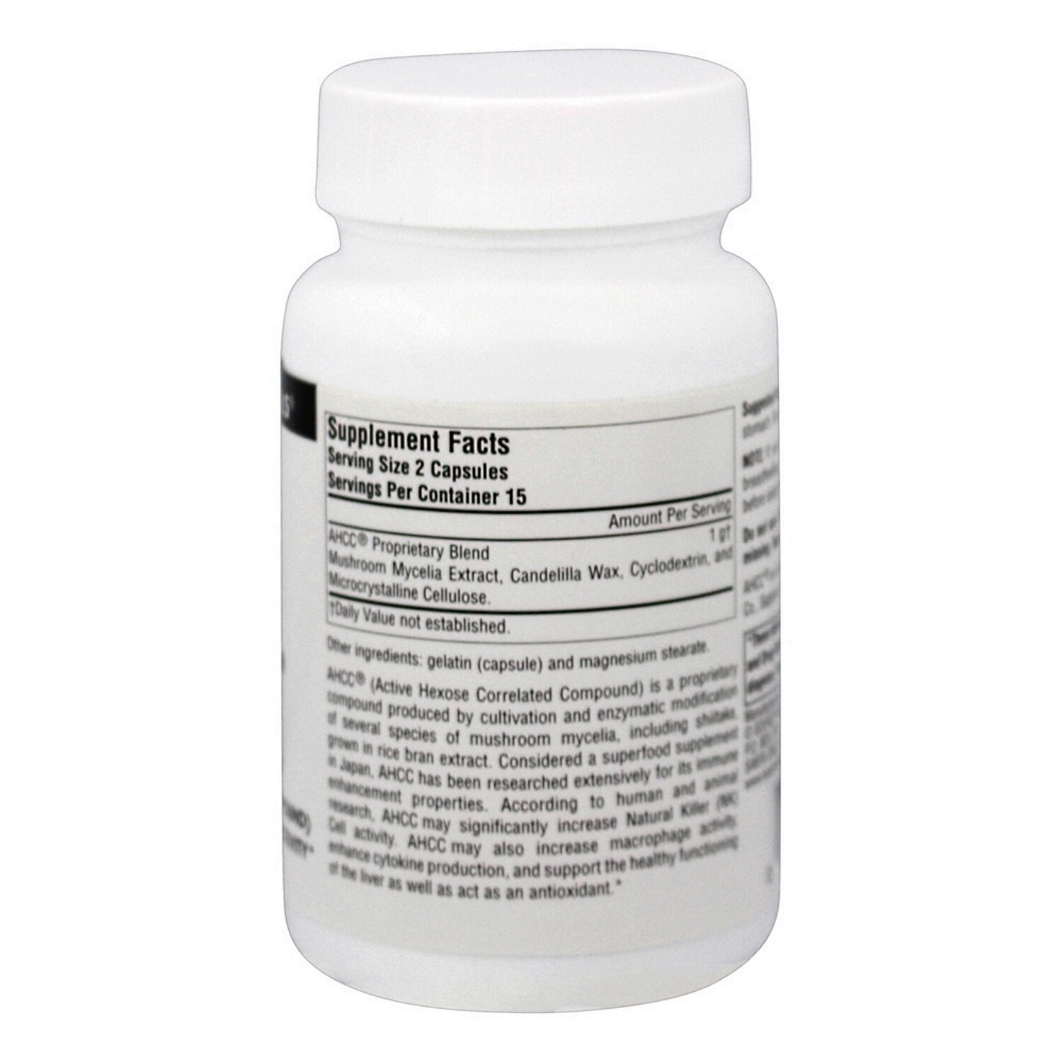 Source Naturals AHCC 500mg, 30 Capsules