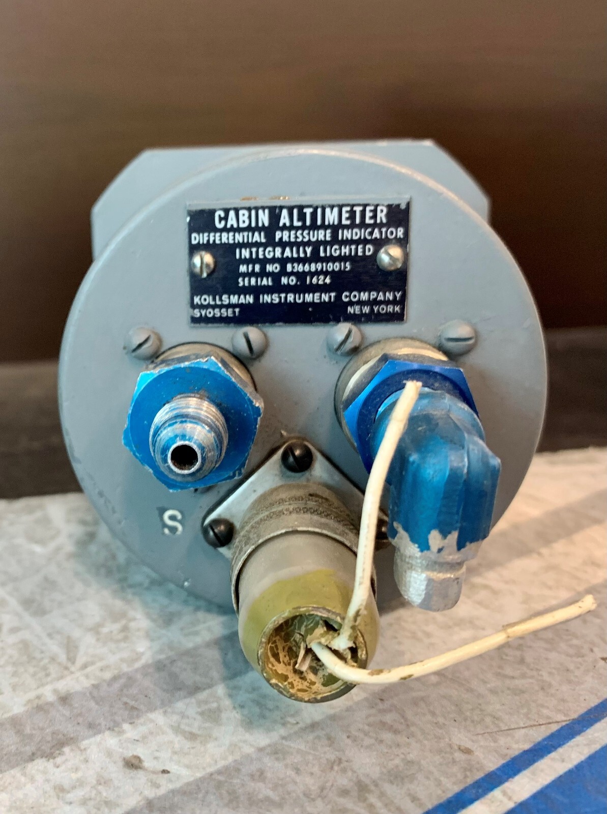 Cabin Altimeter B3668910015 Removed Working