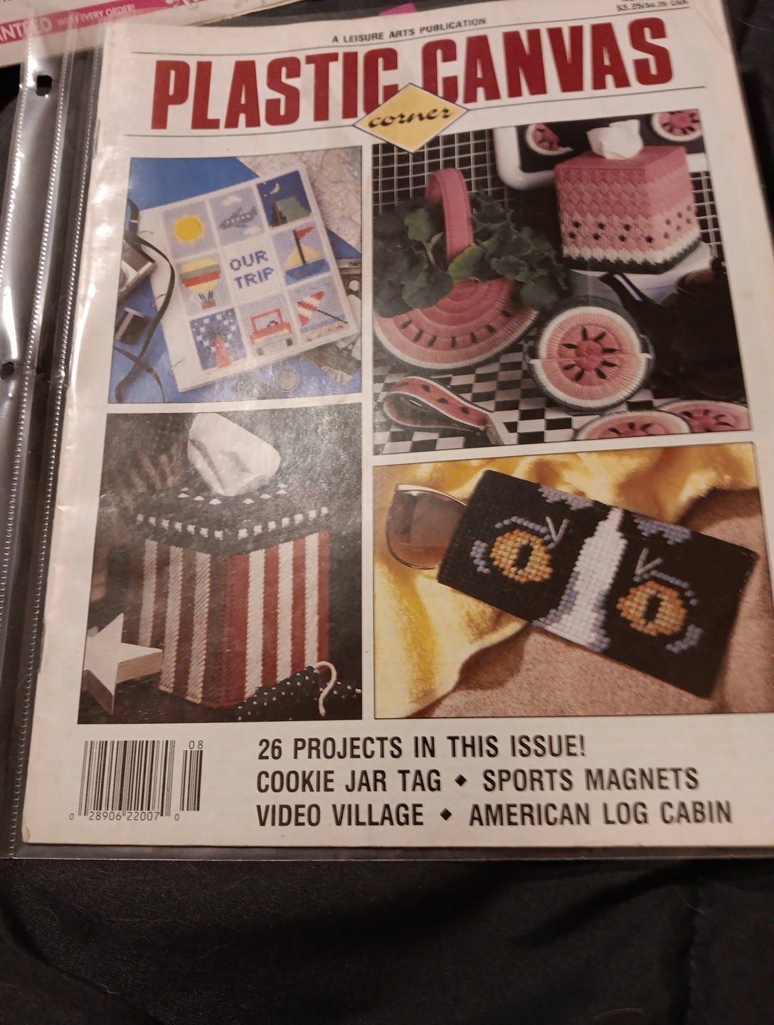 Plastic Canvas Corner Magazine Patterns August 1990 Vol 1 No 4 By Leisure Arts