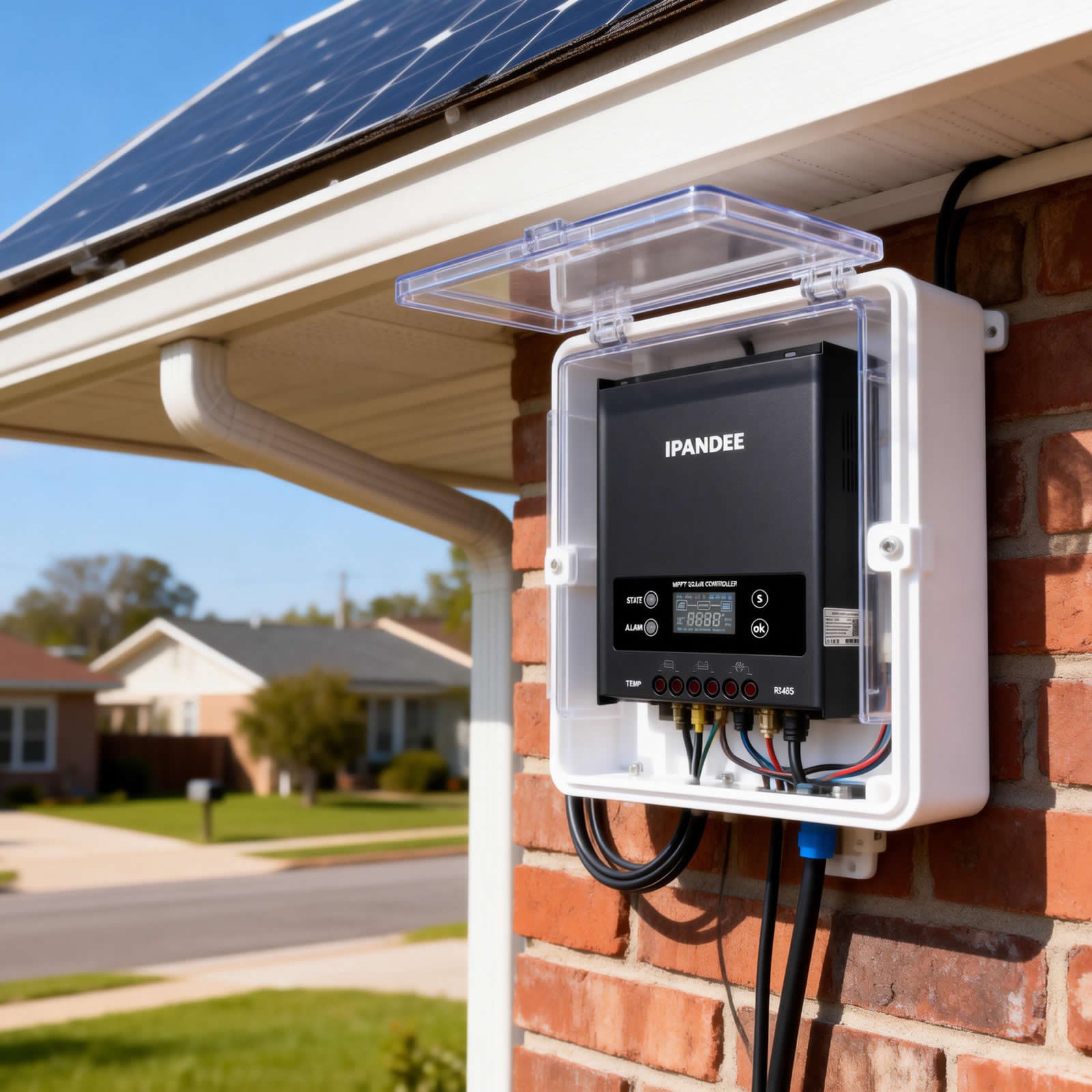 100A MPPT Solar Panel Regulator Controller 12V/24V/36V/48V Auto Focus Tracking