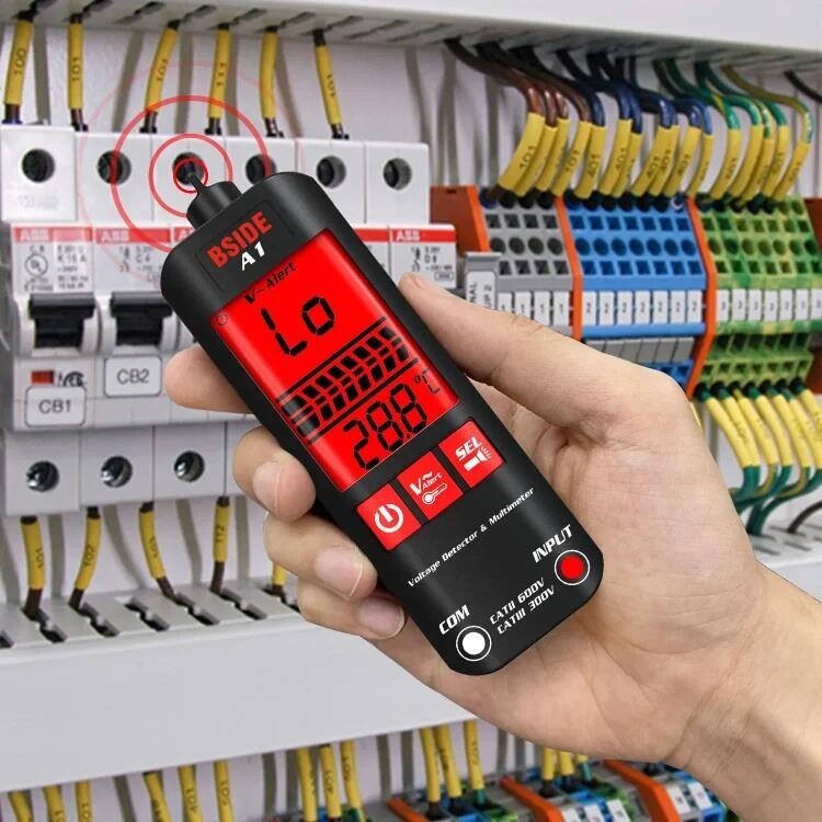 A1 Fully Automatic Digital Multimeter Backlight Voltage Tester Voltmeter DC AC