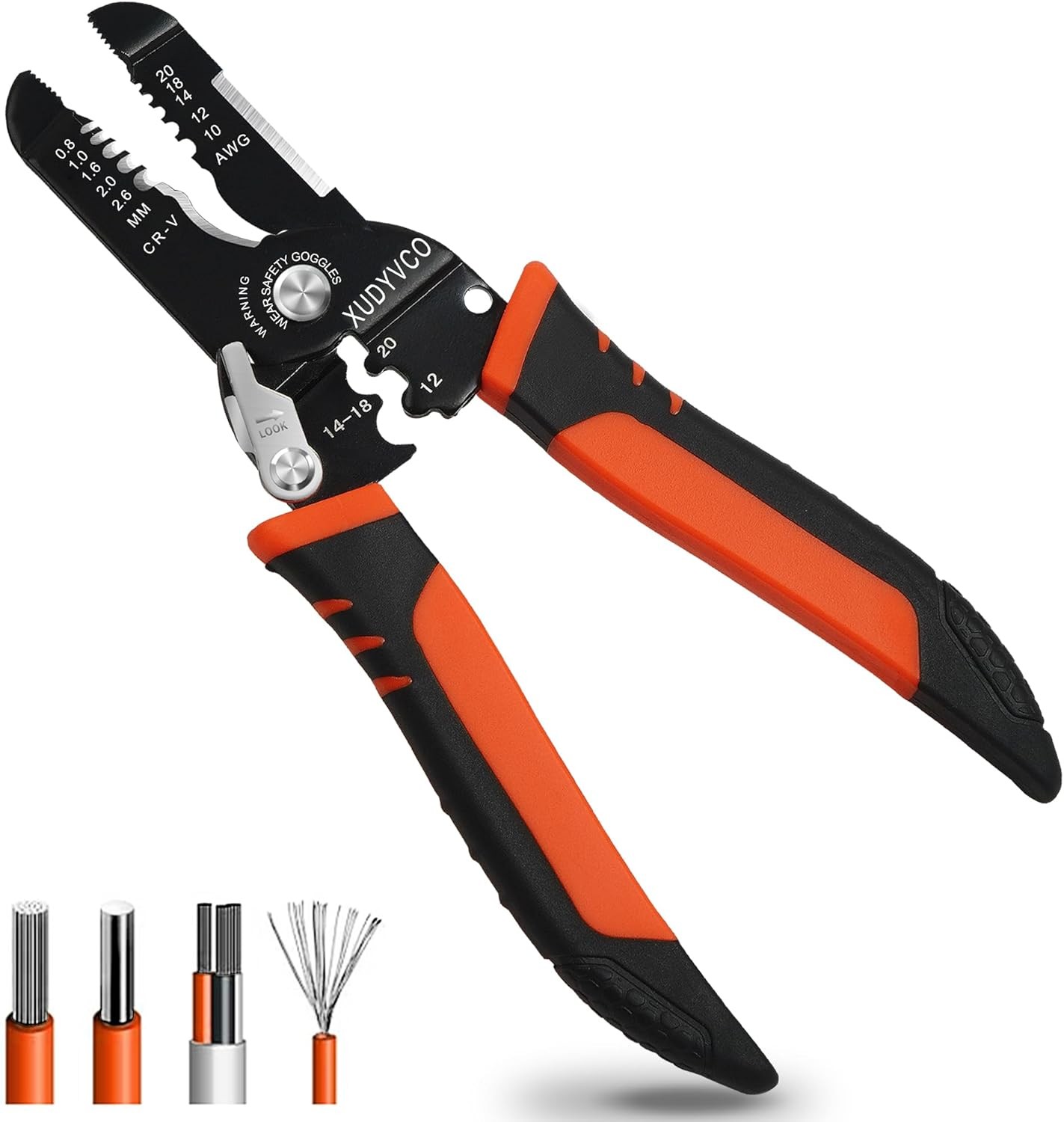 3rd Generation 5-In-1 Wire Stripper Tool for 10-20 AWG Electric Wire, XUDYVCO