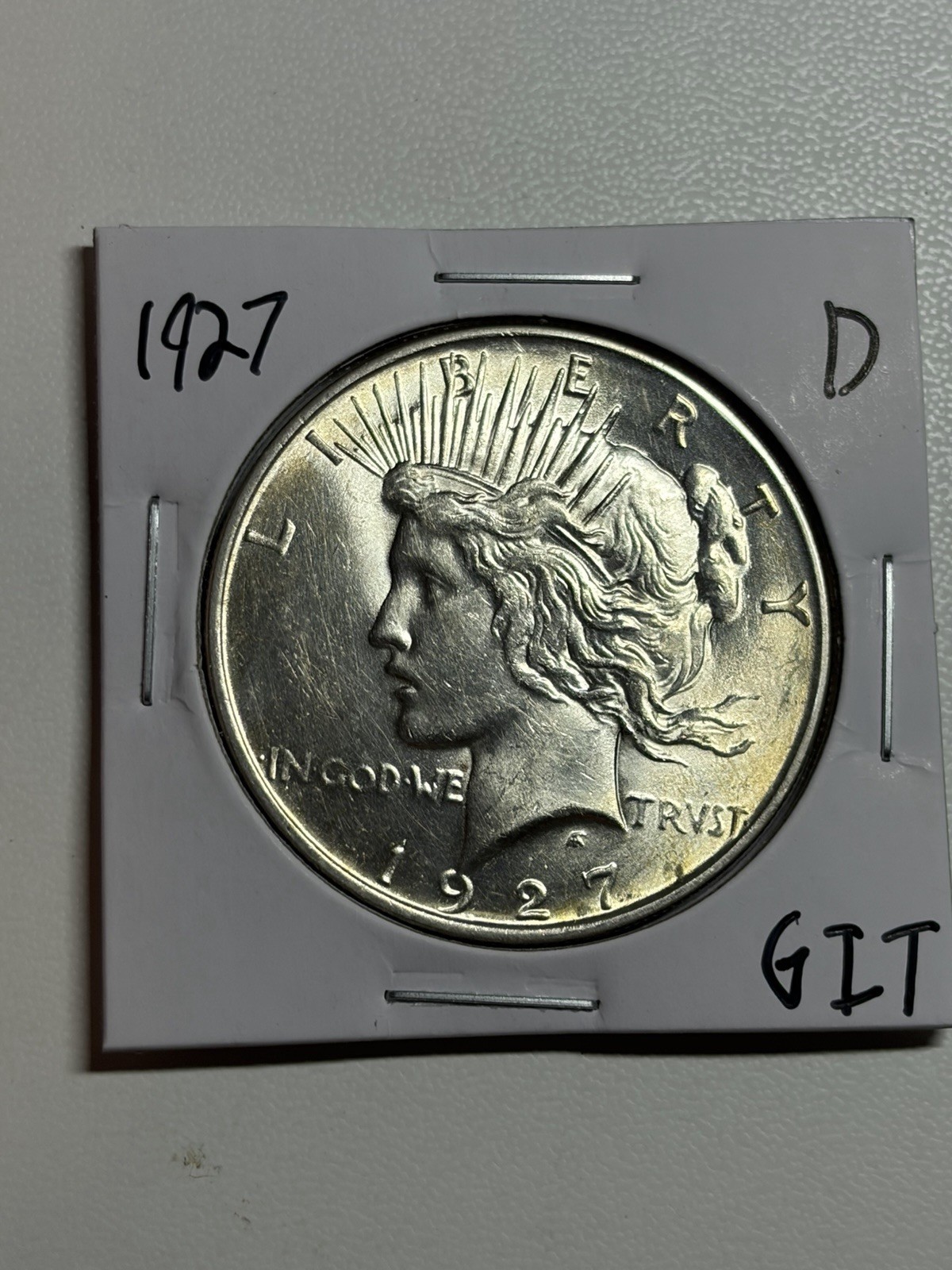 1927 D Peace Silver Dollar $1 BU UNC Uncirculated Nice Luster Tough Date