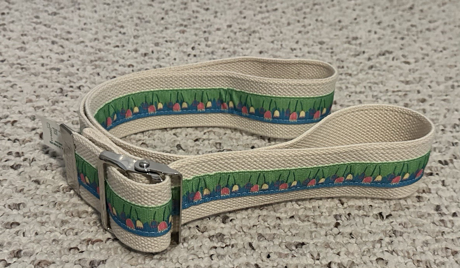 Posey Gait Belt Floral Tulip Pattern Medical Transfer Belt Beige 50”