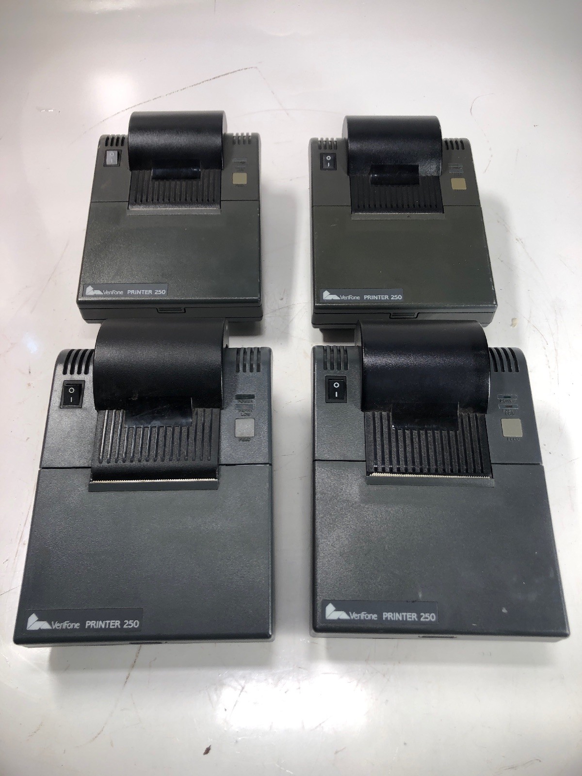 LOT OF 4 VERIFONE PRINTER 250 POS COMPACT