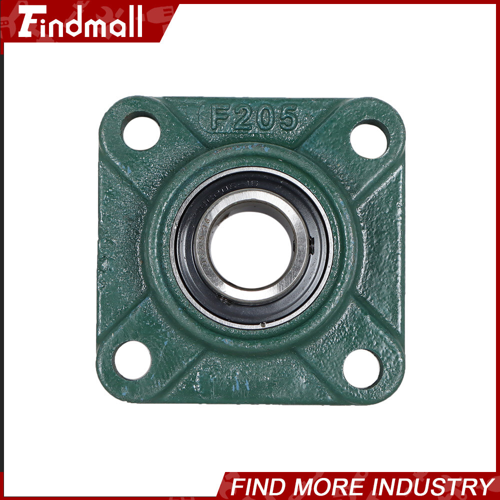 4 PCS UCF205-16 Solid Base Pillow Block Flange Bearing 1" Bore 4 Bolt