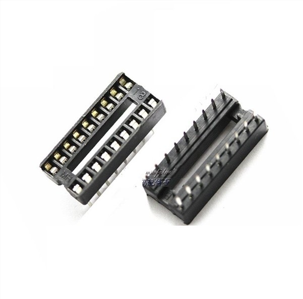 20Pcs 18-Pin Dil Dip Socket Pcb Mount Connector la