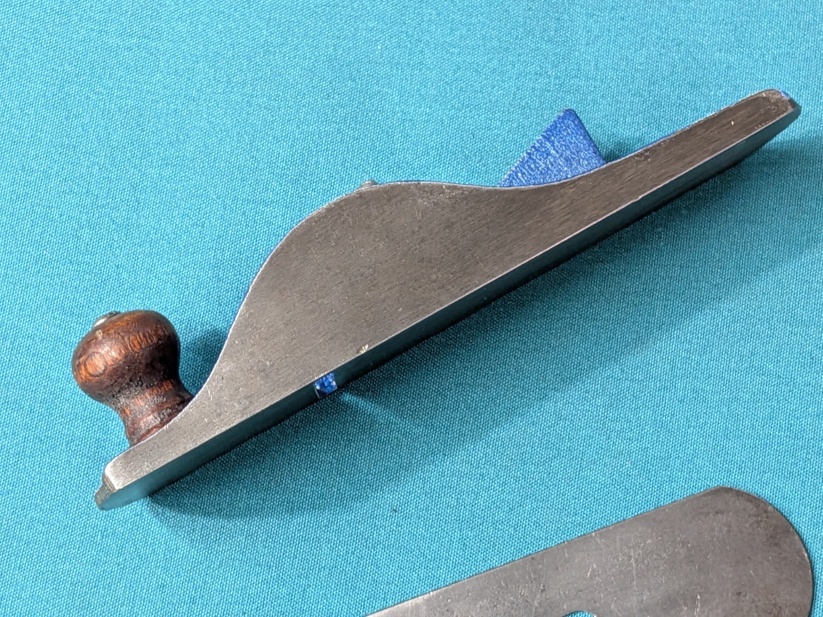 Vintage RED DIAMOND Block Plane 7-1/4" Hefty Feel Modified Paint