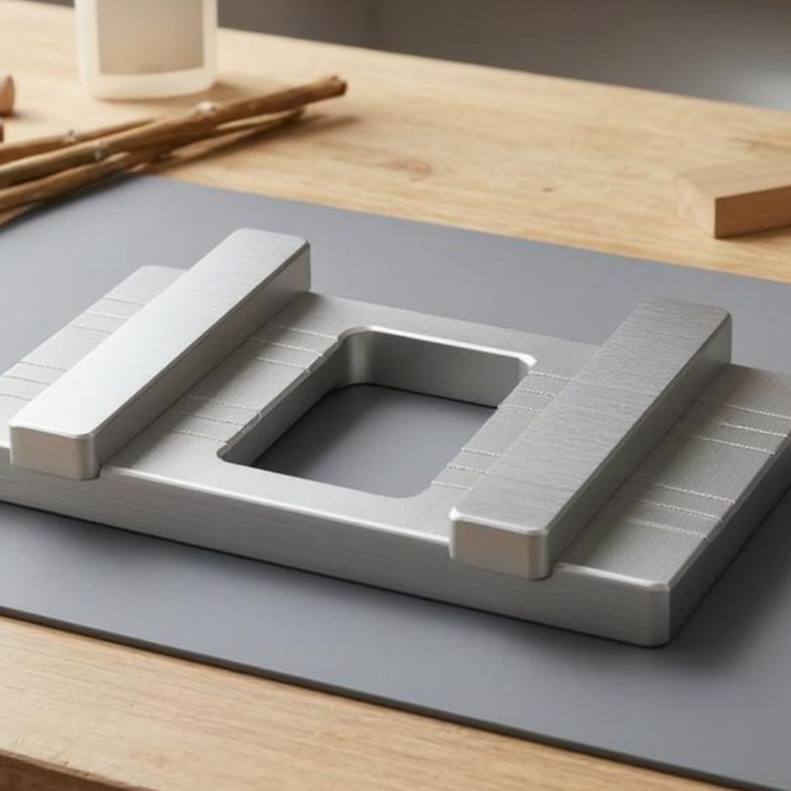 Attractive Docking Plate Double-Sided Groove Rectangular Aluminum Plate