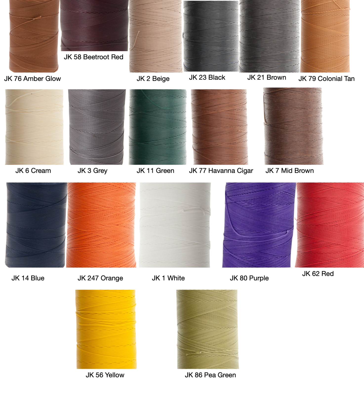 Ritza 25 Tiger Thread 0.8mm Wax Braided Polyester Leather Hand Sewing 25m/82ft