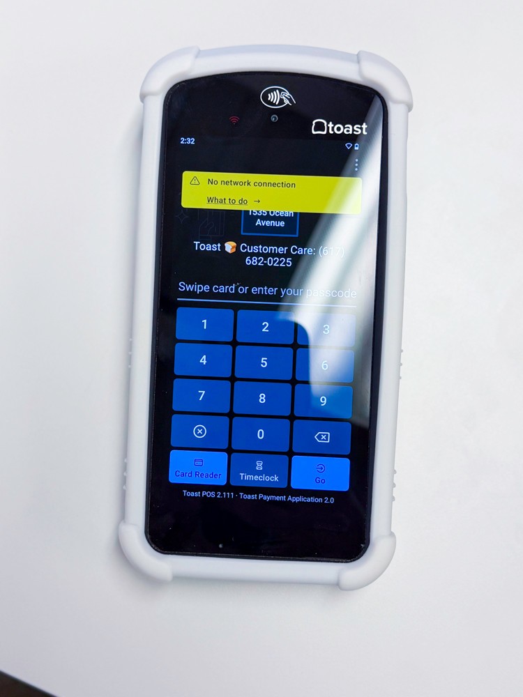 Toast Flex POS Go 2 Handheld Tablet Mobile Computer Device TG200