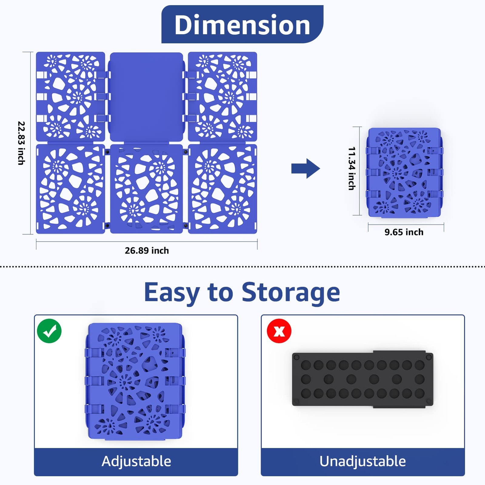 Blue Shirt Folder V2 Shirt Folding Board Clothes Folder Easy Fast Laundry