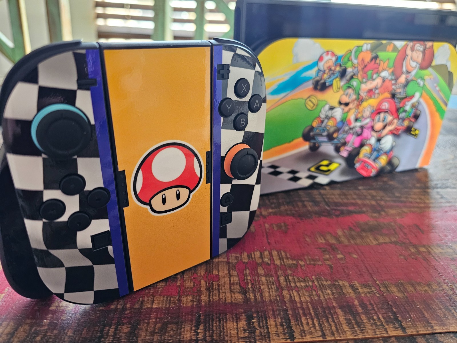 Skin Vinyl Decal "Mario Kart" For Nintendo Switch 1 Switch 2 Gamer Console Race