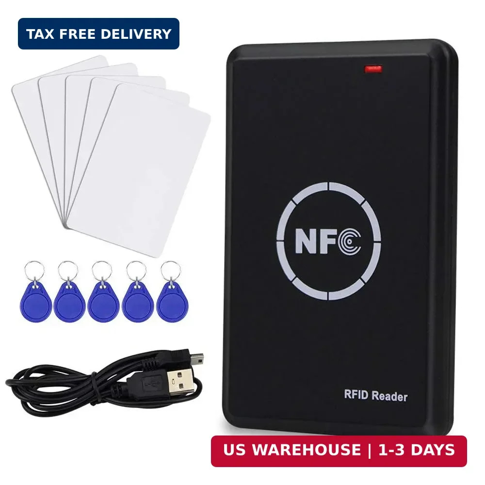 RFID NFC Duplicator, 125KHz Key fob Copier, RFID Smart Card Reader Writer,