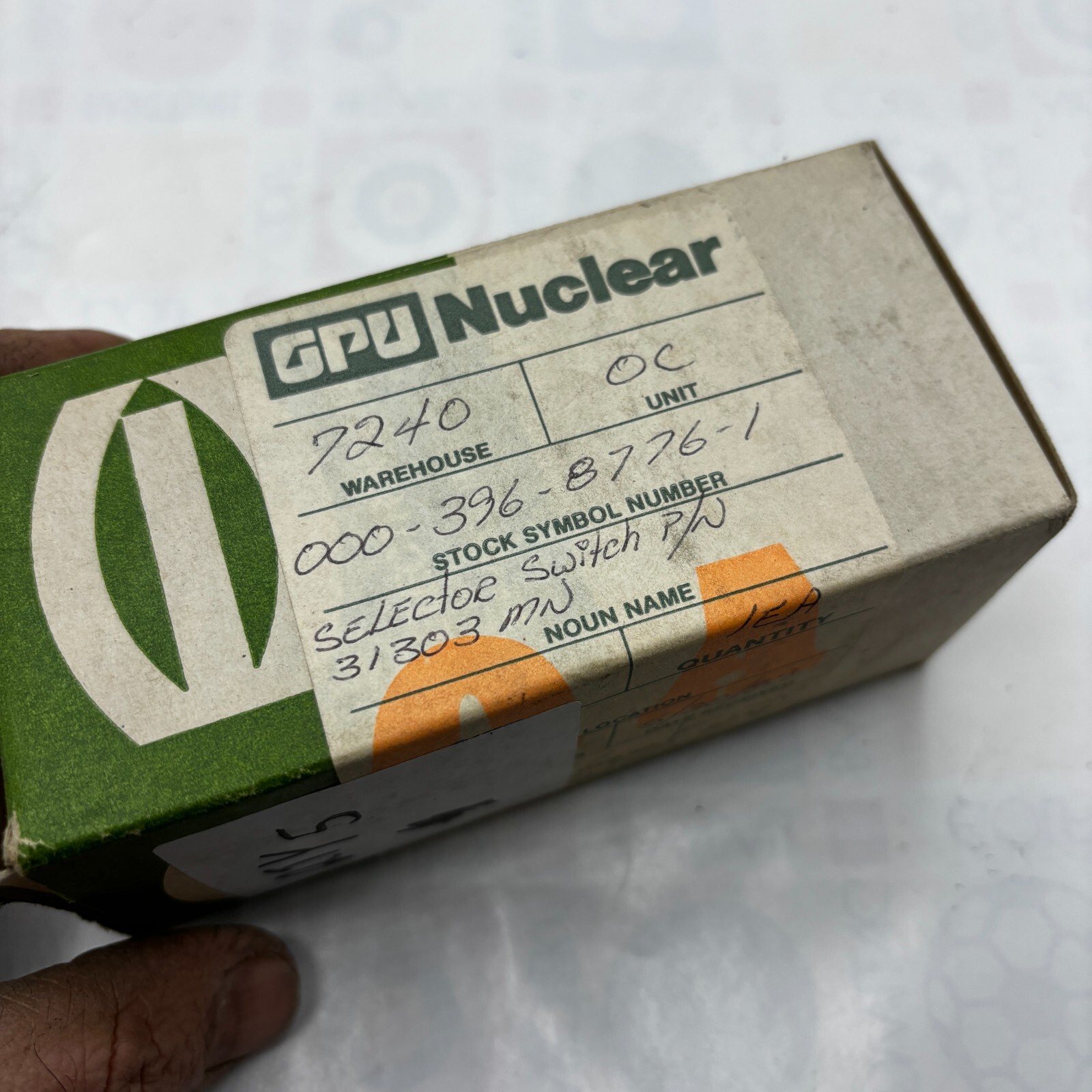 ELECTRO SWITCH 31303MN SWITCH ROTARY FULL SIZE GPU NUCLEAR 10A-125VAC 🎯