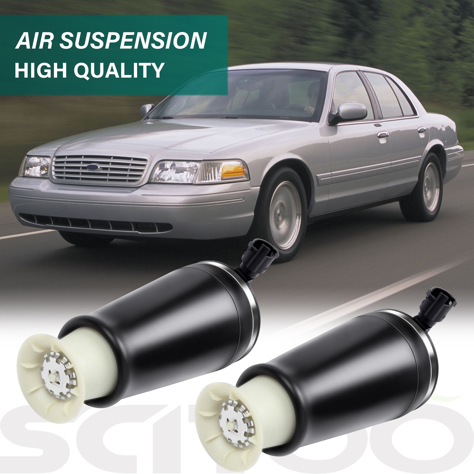 Rear Pair Air Suspension Spring Bags For Lincoln Town Car Marquis Crown Victoria