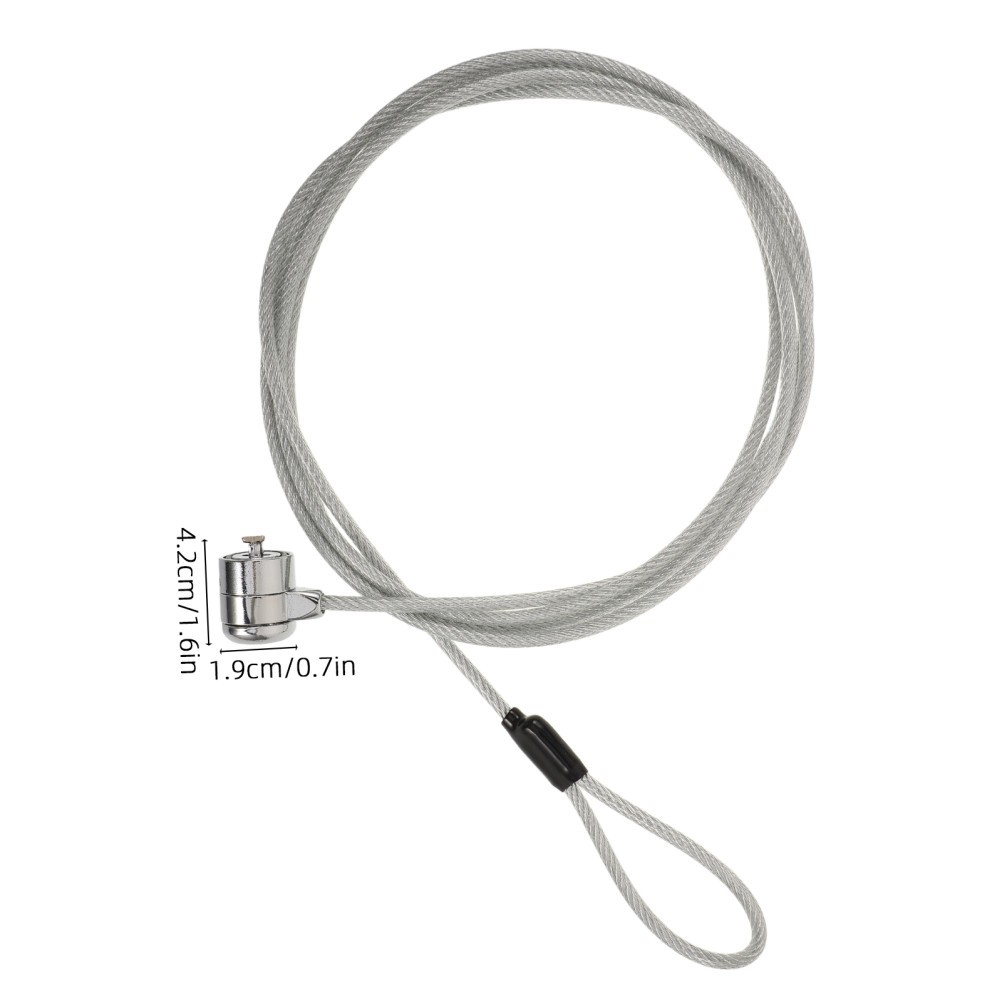 Reusable Zinc Alloy Laptop Cable Lock with Key Portable Home Security Device