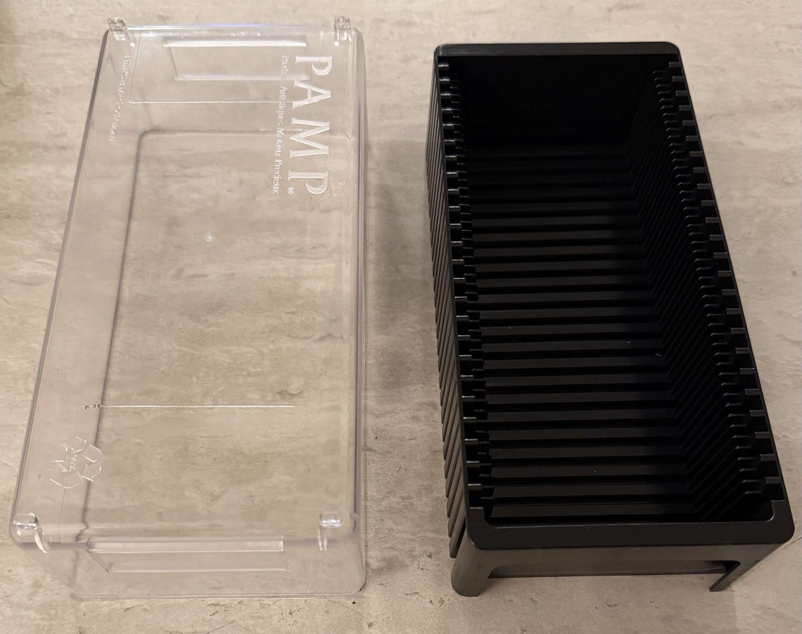 PAMP SUISSE 25 COUNT STORAGE BOX FOR TEP PACKAGING GOLD SILVER BARS CLEAR