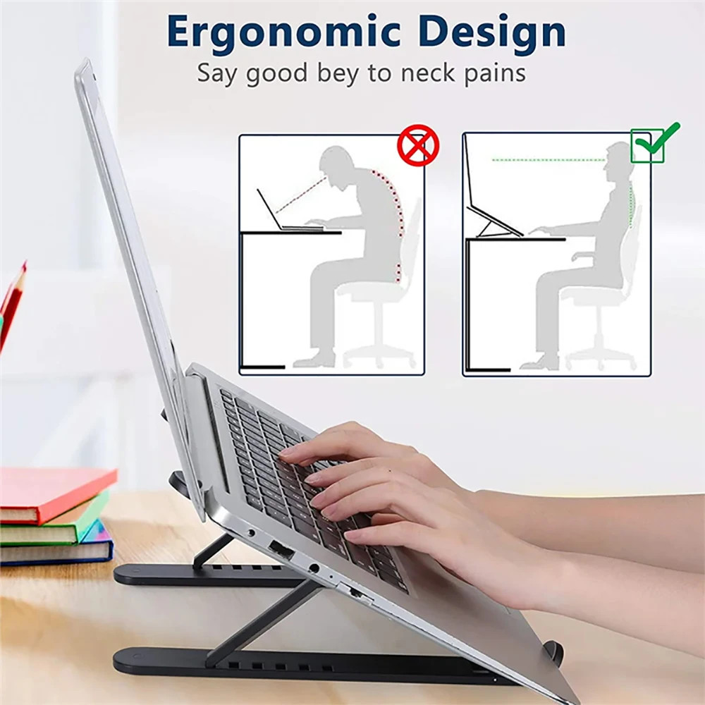 Foldable Laptop Stand Portable Ergonomic Holder for MacBook Pro