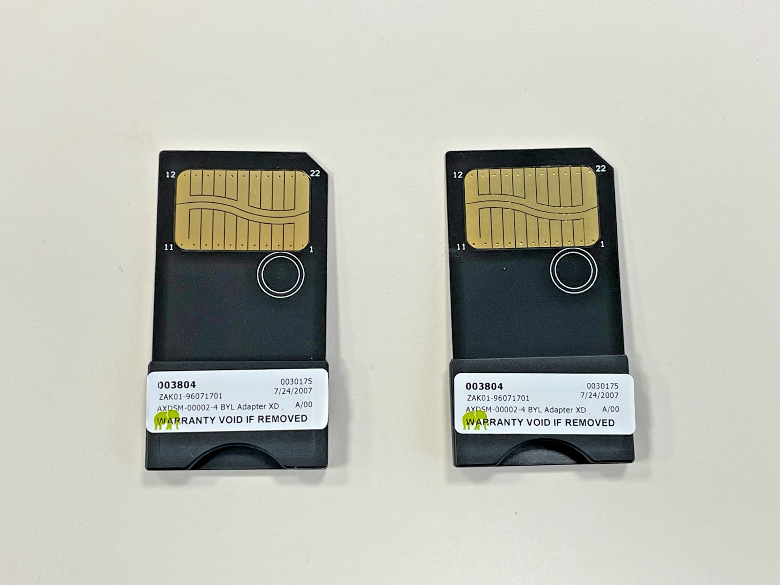 Lot of 2 Xd Picture Card To Smart Media Adapter.