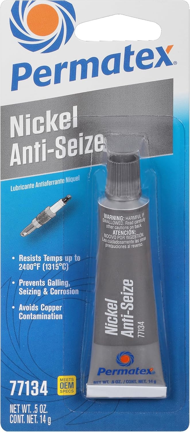 Permatex 77134 Nickel Anti-Seize Lubricant, 0.5 oz Tube Pack of 1