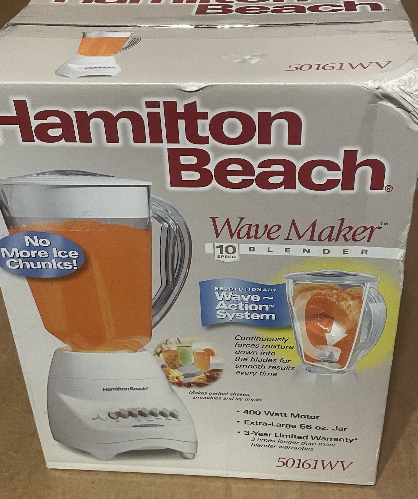 HAMILTON BEACH WAVE MAKER 10-SPEED BLENDER 50161WV NEW SEALED BOX