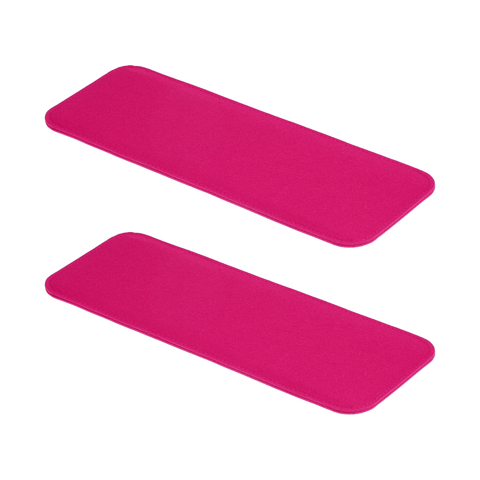 2Pcs 14x5 Inch Felt Base Shaper Bag Bottom Shaper Pad, Fuchsia