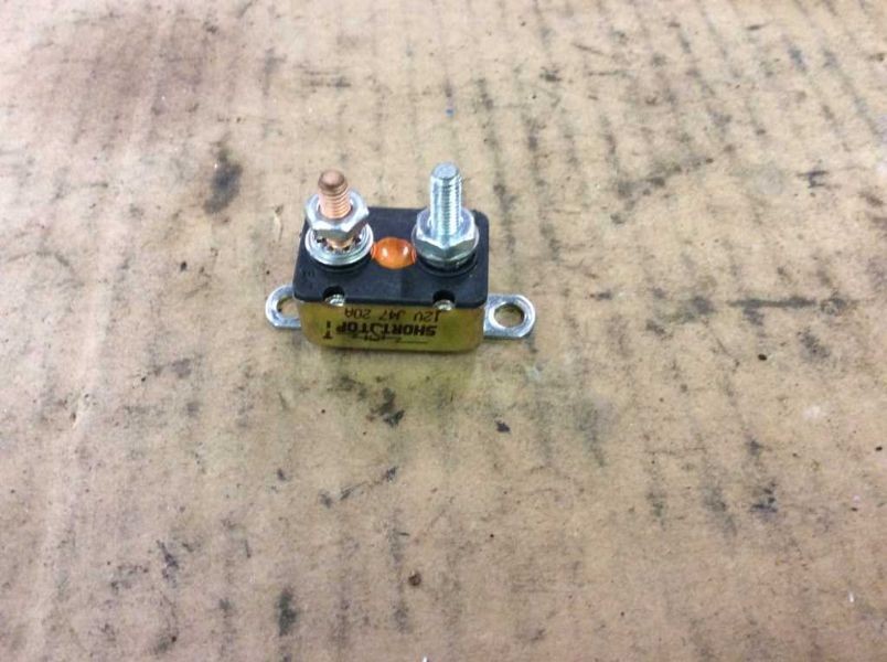 BUSSMANN SHORT-STOP TYPE II 12 VOLT 20 AMP CIRCUIT BREAKER FUSE