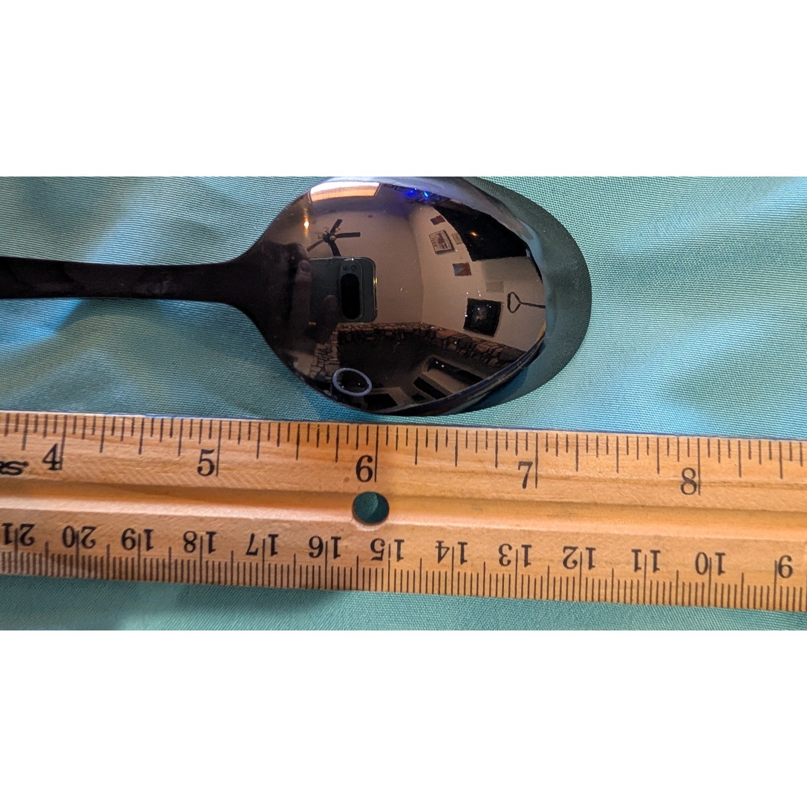 8 larger Black Spoons 7" x 1.5" New