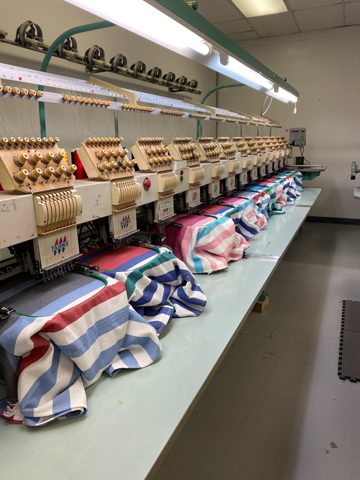 TAJIMA TME-DC915 15 HEAD EMBROIDERY MACHINE