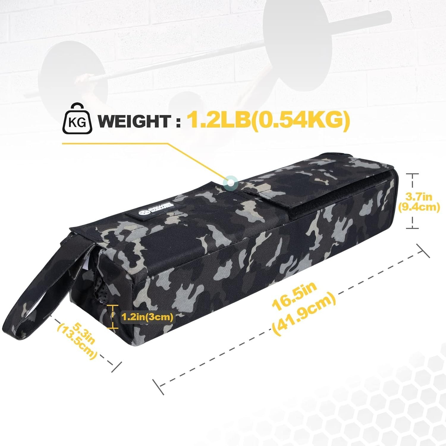 Square Hip Thrust Pad Barbell Squat Protective Green Camo