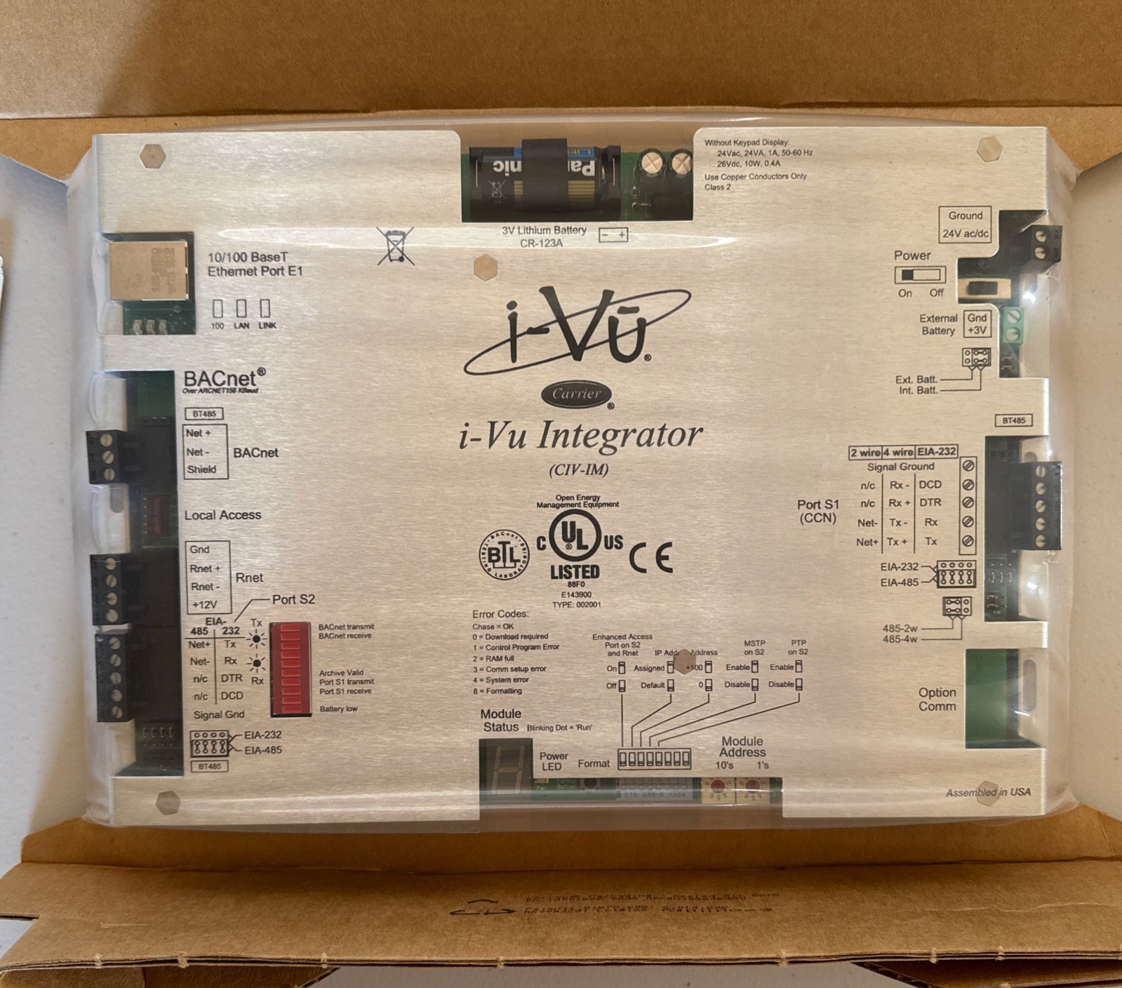 Carrier CIV-IM I-Vu Integrator - Integration Module