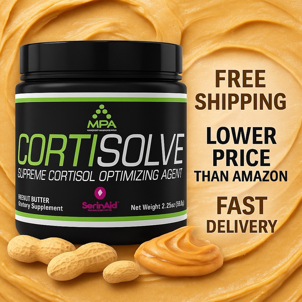 CORTISOLVE by MPA SUPPS - PEANUT BUTTER FLAVOR - NEW! - **FREE SHIPPING!**