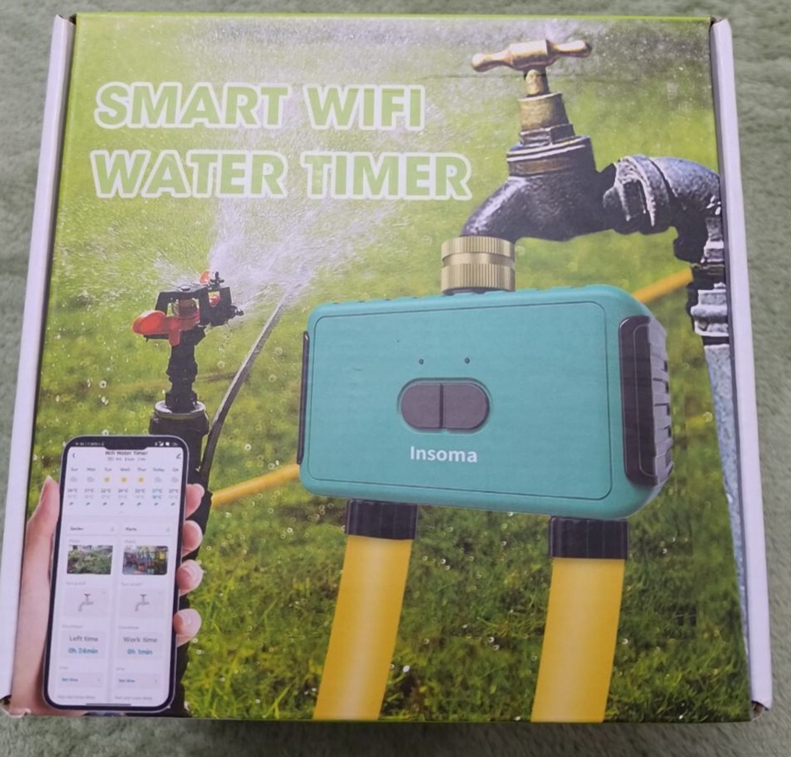 Wi-Fi Smart Hose Faucet Timer Hub Programmable Sprinkler IP55 Water Timer