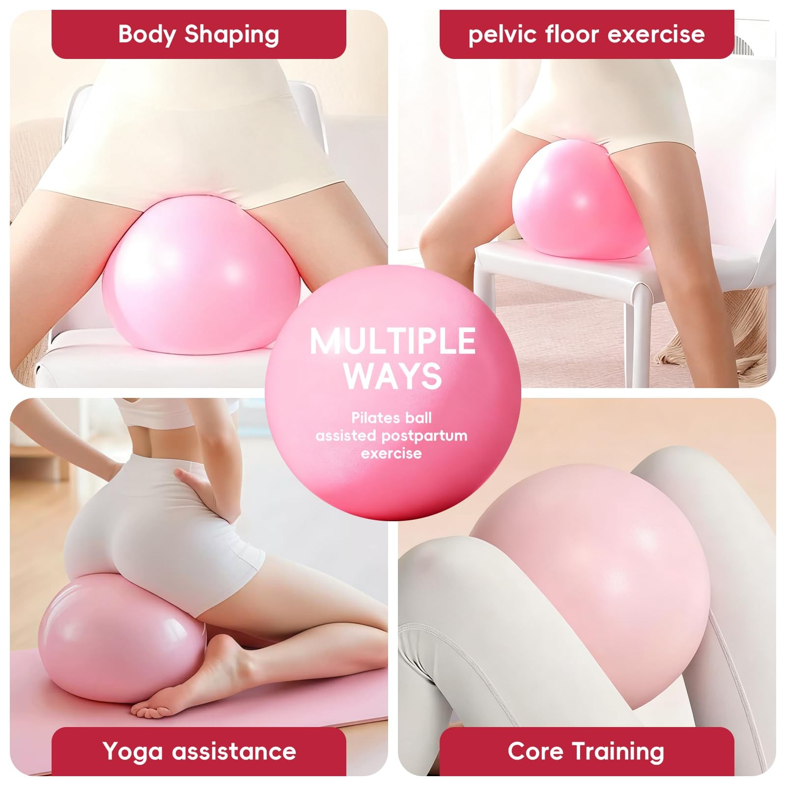 9 Inch Small Exercise - Stability for Barre, Yoga, Core Workouts & Physical T...