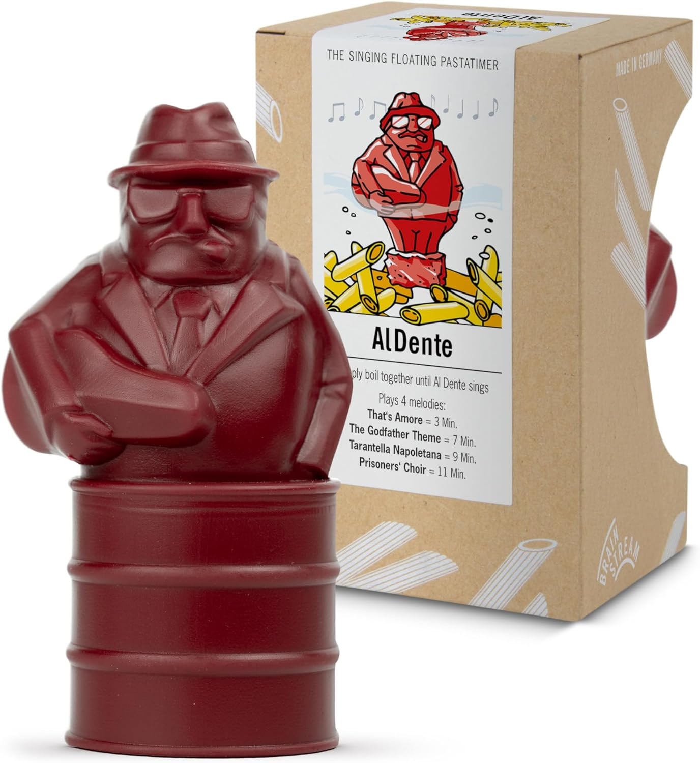 Al Dente Red - the Singing Floating Pasta Timer: Will Sing Different Tunes When