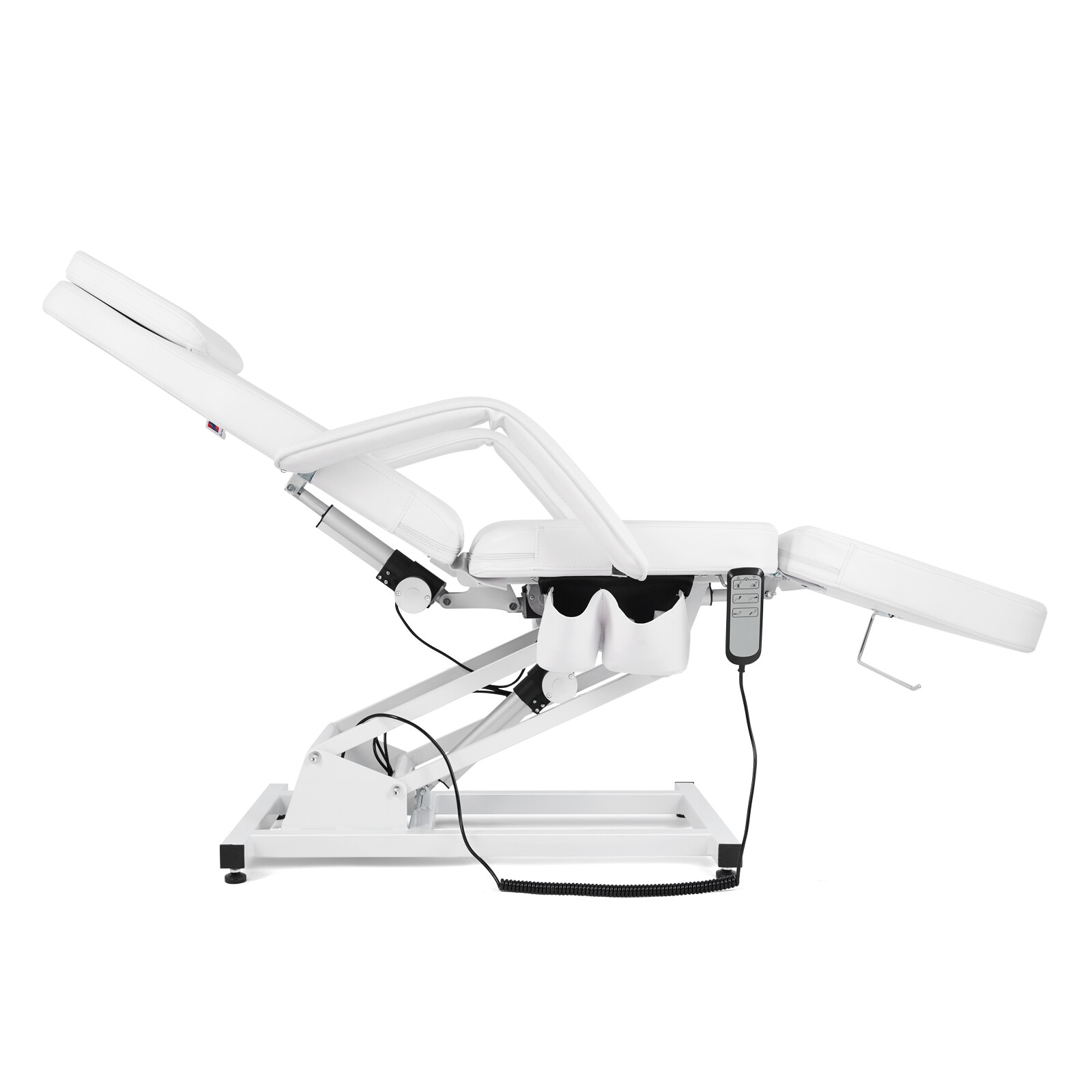 White Heavy Duty Pro Electric Facial Table Massage Beauty Bed 3-Motors w/ Remote