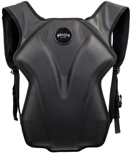 BASSpak Wearable Subwoofer Haptic Bass Feedback Pack Tactile Audio Subpac Woojer
